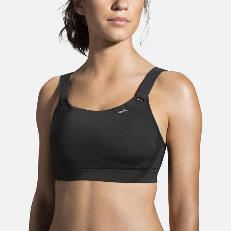 Brooks Jubralee Running Bra - Women's - Grey (45168-RKFP)